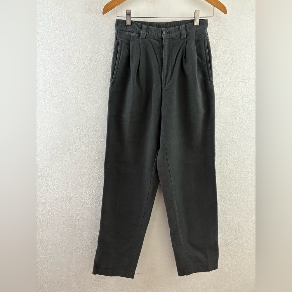 Crocodile vintage pleaded green 100%cotton pants size 28